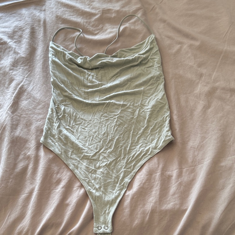 Abercrombie & Fitch Sage Green Bodysuit